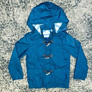Kids size9-10yo Zippy Portugal Navy Blue Raincoat/Fall coat